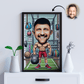 Custom Caricature Man - Fun Custom Workout Drawing - Personalized Bodybuilder Art for Gym Lovers, Trainers, and Fitness Enthusiasts - Drawings From Life #