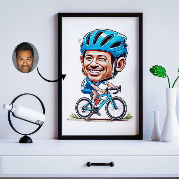 Custom Bike Cartoon Drawing Characters