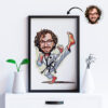 Personalized Karate Caricature & Taekwondo Cartoon Drawings